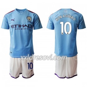 Manchester City KUN AGUERO 10 Domaći Dječji Komplet Dresovi za Nogomet 2019-2020 (+ kratke hlače)